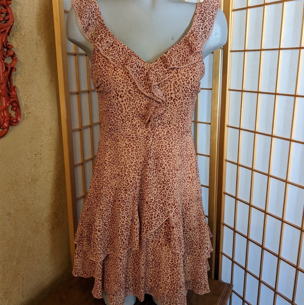 LUSH, ruffled dress, NEW with tags, juniors medium.